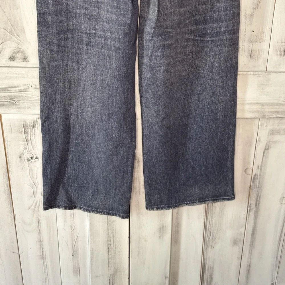 Rag & Bone Miramar Sweatpant Wide‎ Leg Jeans XS Faux Denim w Side Seam Pockets